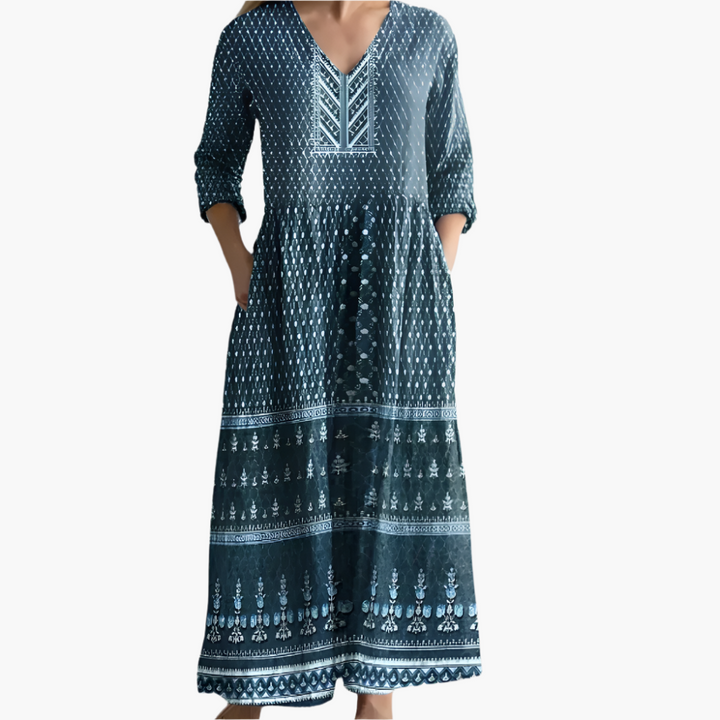 Arwen - Indigo Tummy Coverage Dress