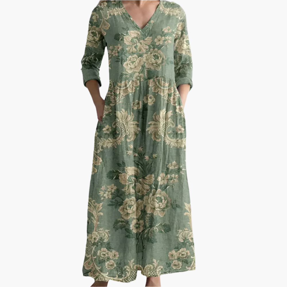 Pearl - Sage Garden Tummy Coverage Dress