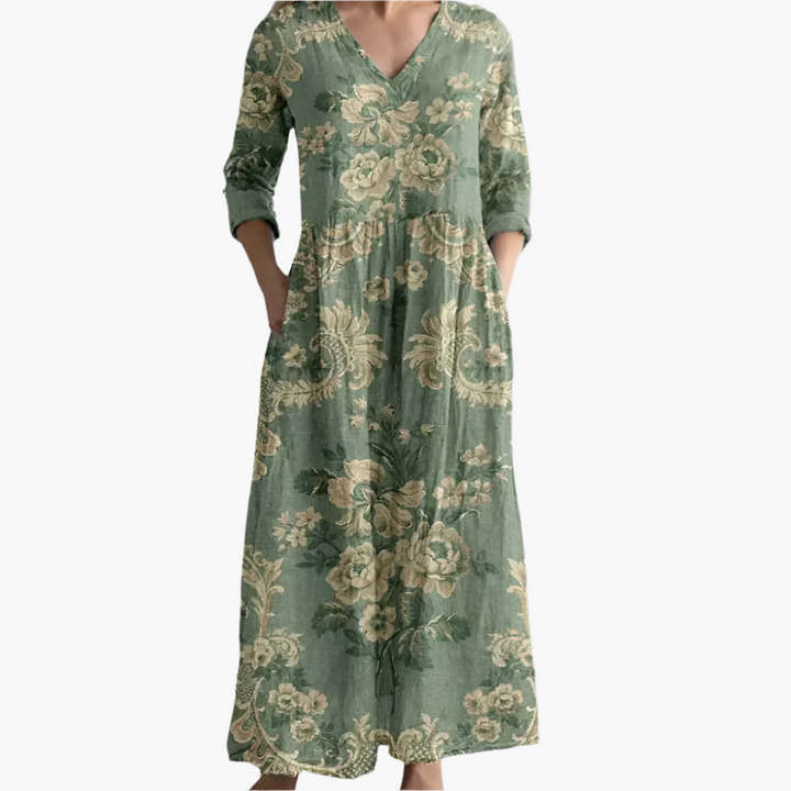 Pearl - Sage Garden Tummy Coverage Dress