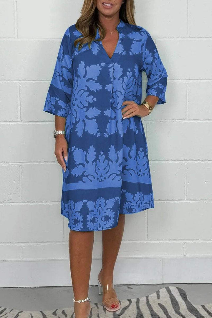 Nina | Elegant Printed Midi Dress